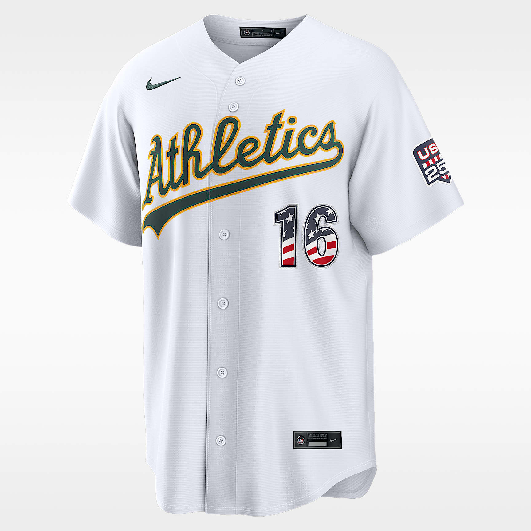 Nick Kurtz Athletics USA 250 Men's Nike MLB Stadium Jersey. Nike.com